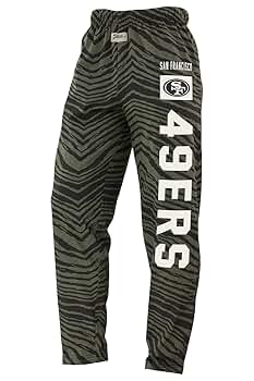 LULZ TOP TEAM ★ PANTS/sizeM Zubaz NFL Men's Classic Zebra Print Left Hip Team Logo Pant